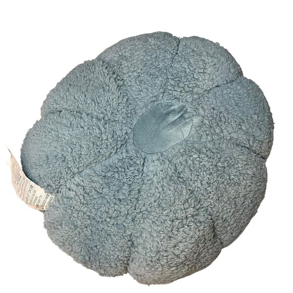 Huntington Home Sherpa Pumpkin Pillow Plush 11in Fall Decor Thanksgiving Holiday - Picture 2 of 9